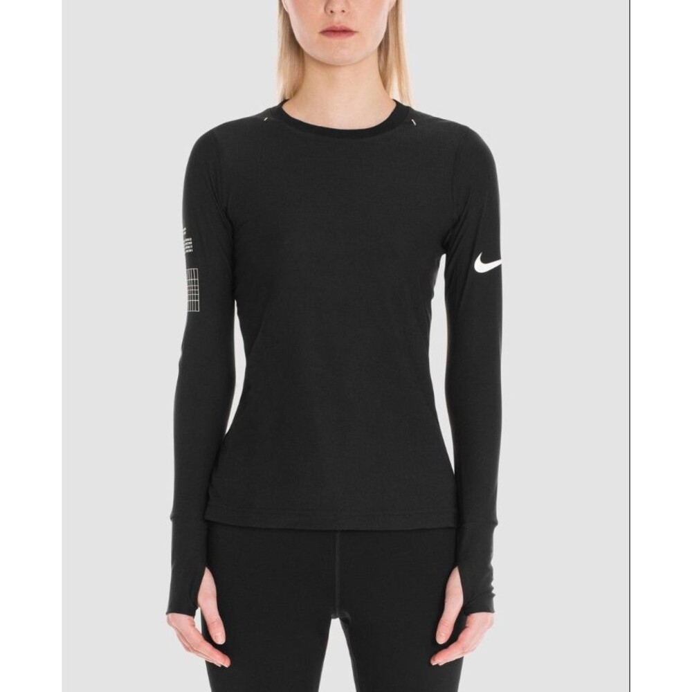 Nike x MMW Black Long Sleeve Tee BQ8040-010 Matthew M. Williams Women's XXS